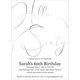 Hello Sixty Foil Birthday Invitations Image 9 of 9